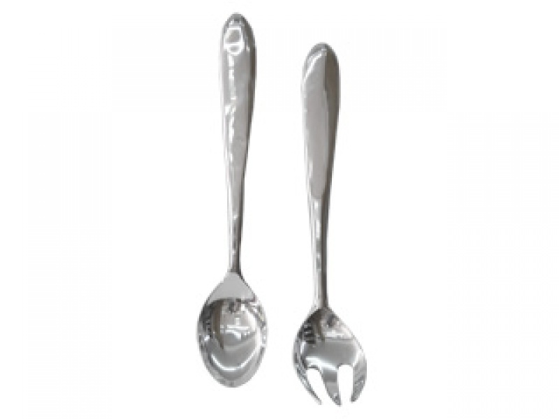 ADORNO DE PEWTER CUCHARA Y TENEDOR EXT GDE